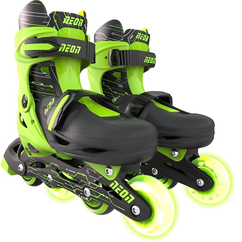 Yvolution Green Neon Combo Skates - Size 30-33
