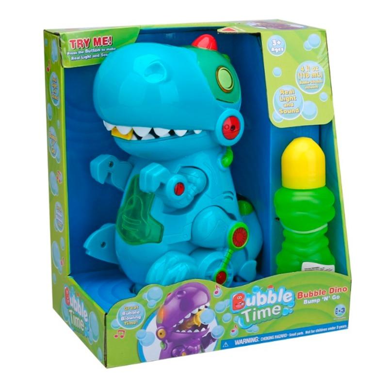 Bubble Time - Light & Sound Bubble Dinosaur (4OZ)
