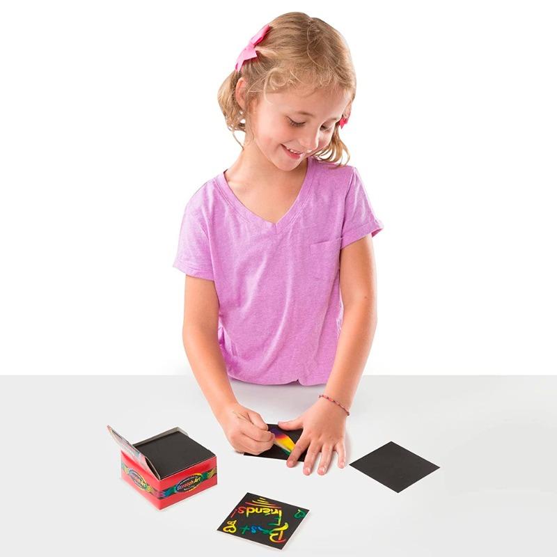 Melissa and Doug Rainbow Mini Scratch Art Notes