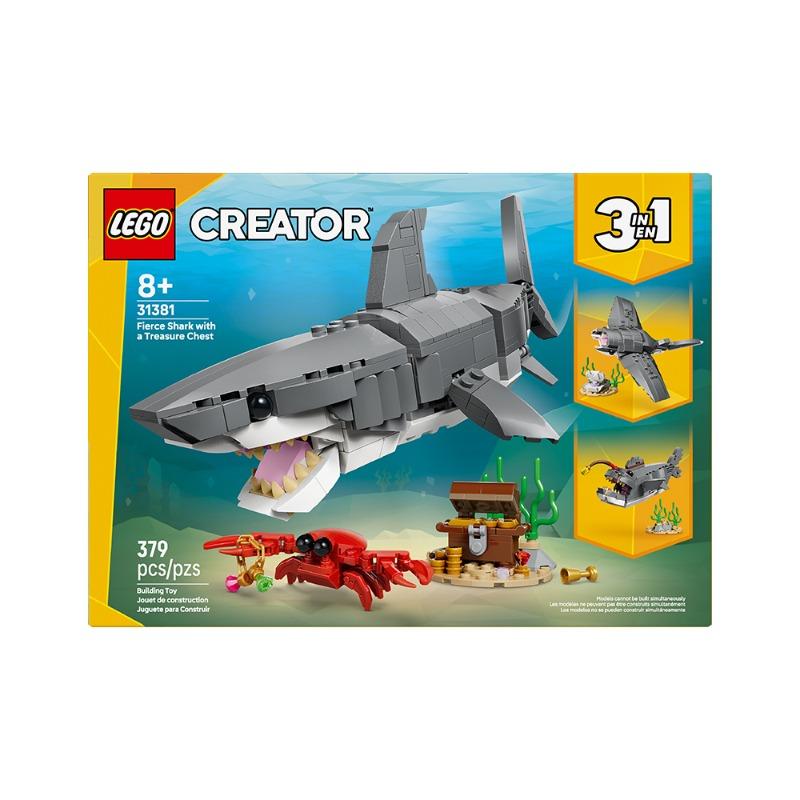 LEGO Fierce Shark With A Treasure Chest 379 pieces