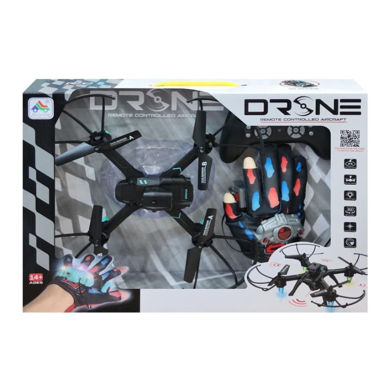 Drone Aircraft With Glove And Remote control