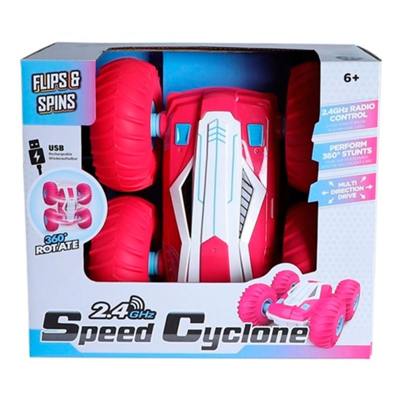 سام تويز - سيارة جيروسكوب ستانت المزدوجة بجهاز تحكم لون وردي