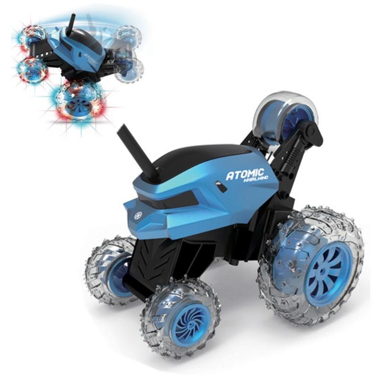 سينوفان - سيارة ستانت روتيشن أتوميك ويرل ويند بجهاز تحكم عن بعد لون أزرق