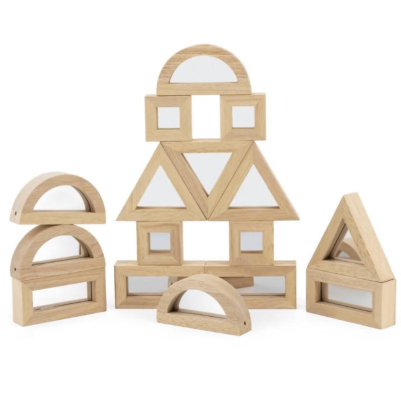 VIGA Large Mirror Blocks 16pcs Set