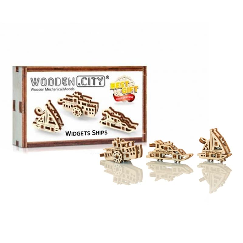 Wooden City Ships 3D Puzzle