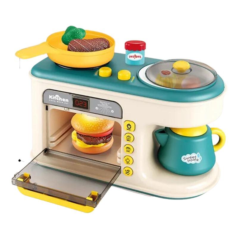 Microwave Oven Set With Light Music And Sound 21pcs - Multicolor