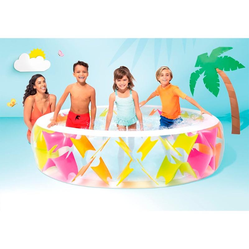انتكس - مسبح دائري ملون