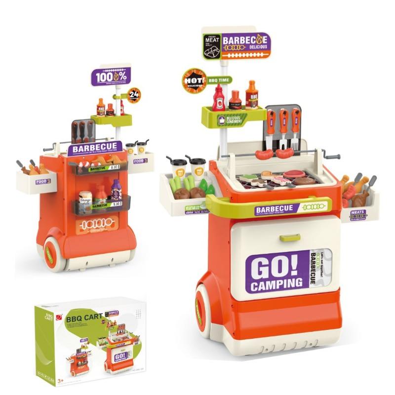 Barbecue Cart Set - Orange