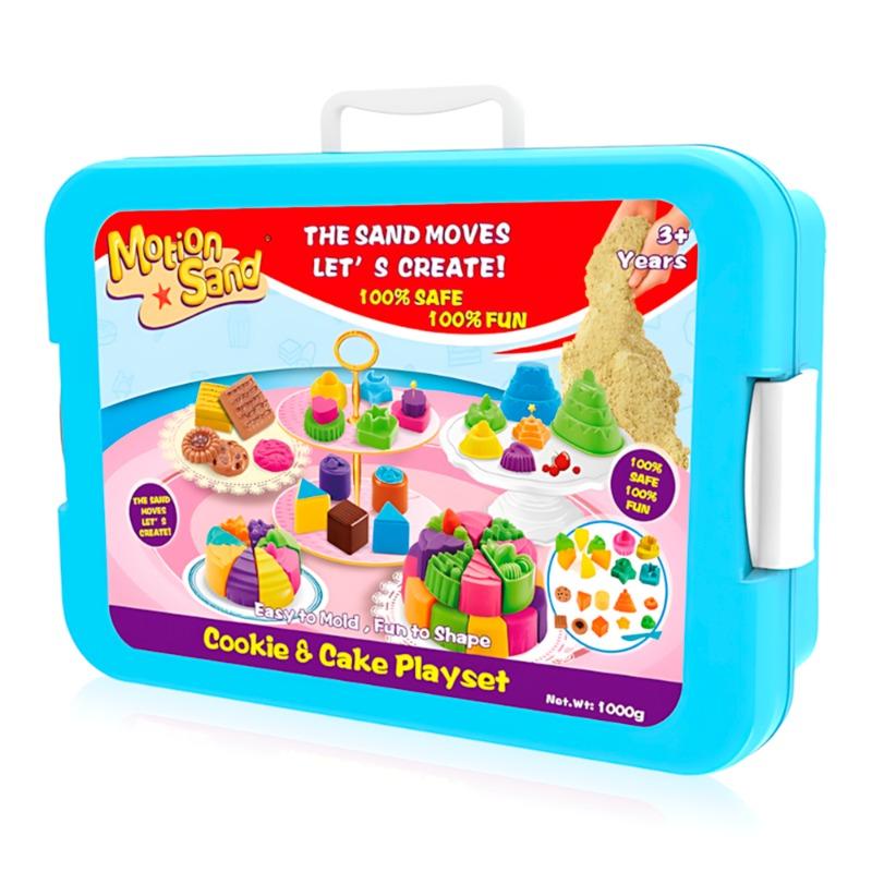 Motion Sand Deluxe Suitcase - Cookie & Cake Playset