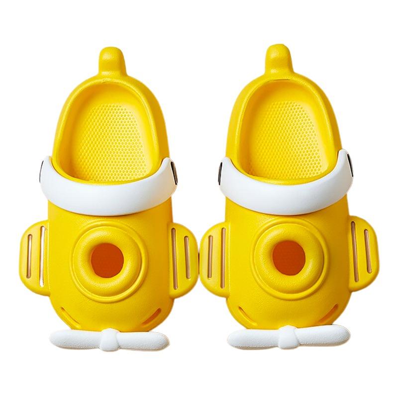 Cheerful Mario Airplane Crocs Yellow Color Size 31