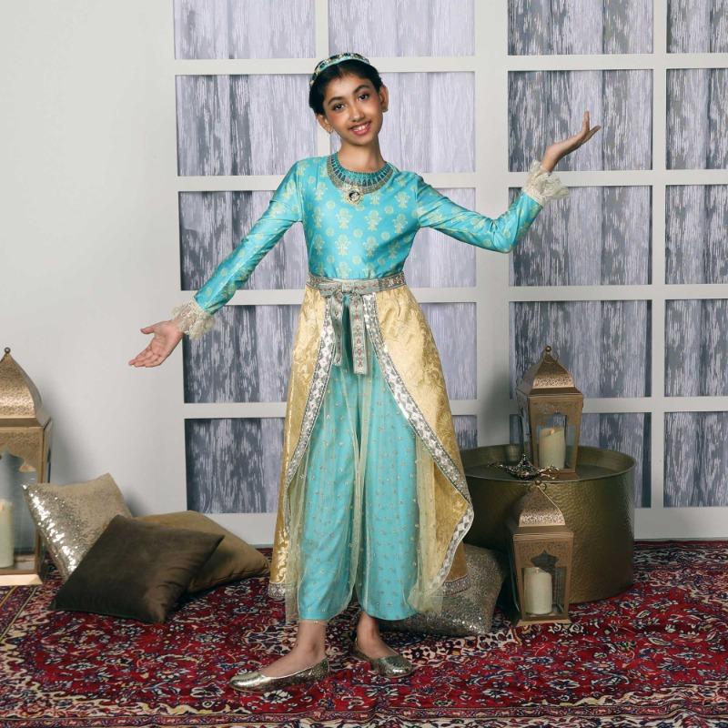 والت ديزني - زي جولدن برينسيس ياسمينا برستيج - 5 الى 6 سنوات