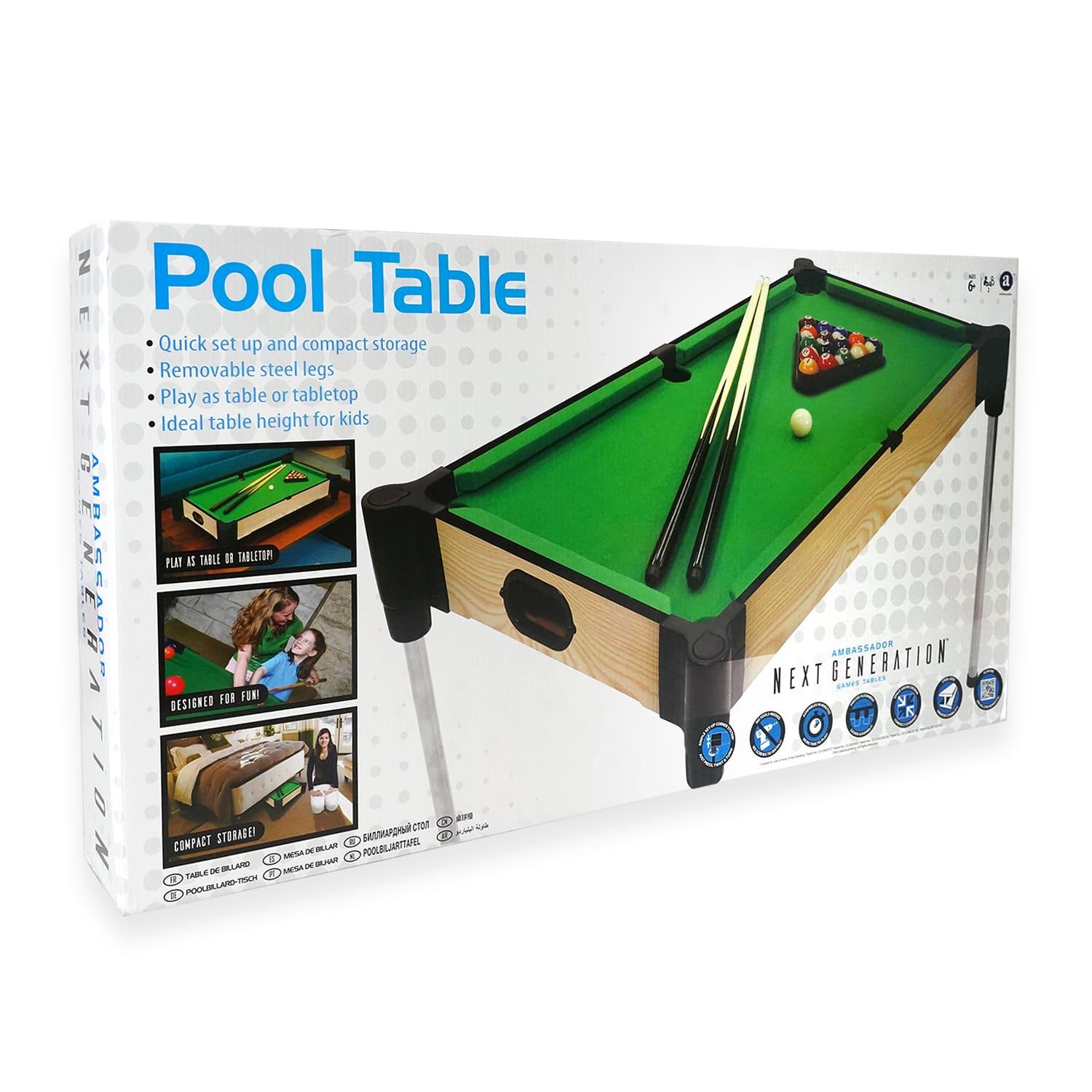 Wood Tabletop Pool With Elevated Surface