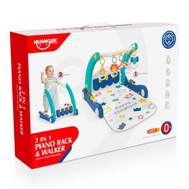 Huanger Piano Rack And Walker 2 In 1 - Blue