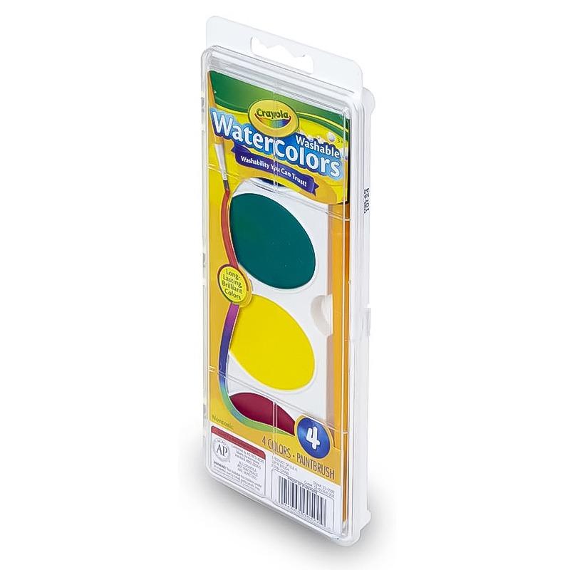 Crayola Oval Watercolor Palette -4 Colors