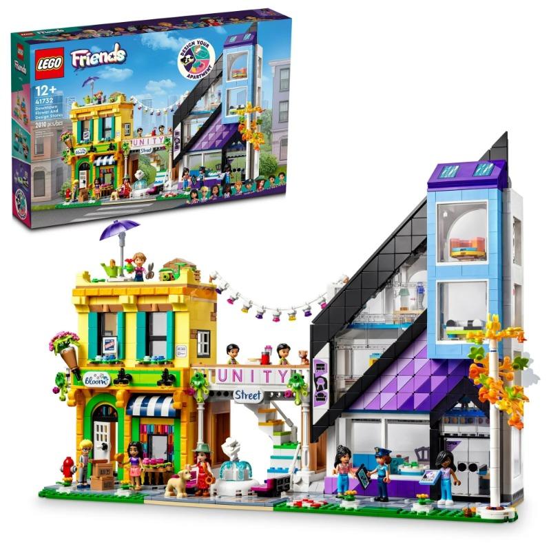 LEGO Friends Downtown Flower And Design Stores Building Toy Set - 2010 Pcs 41732