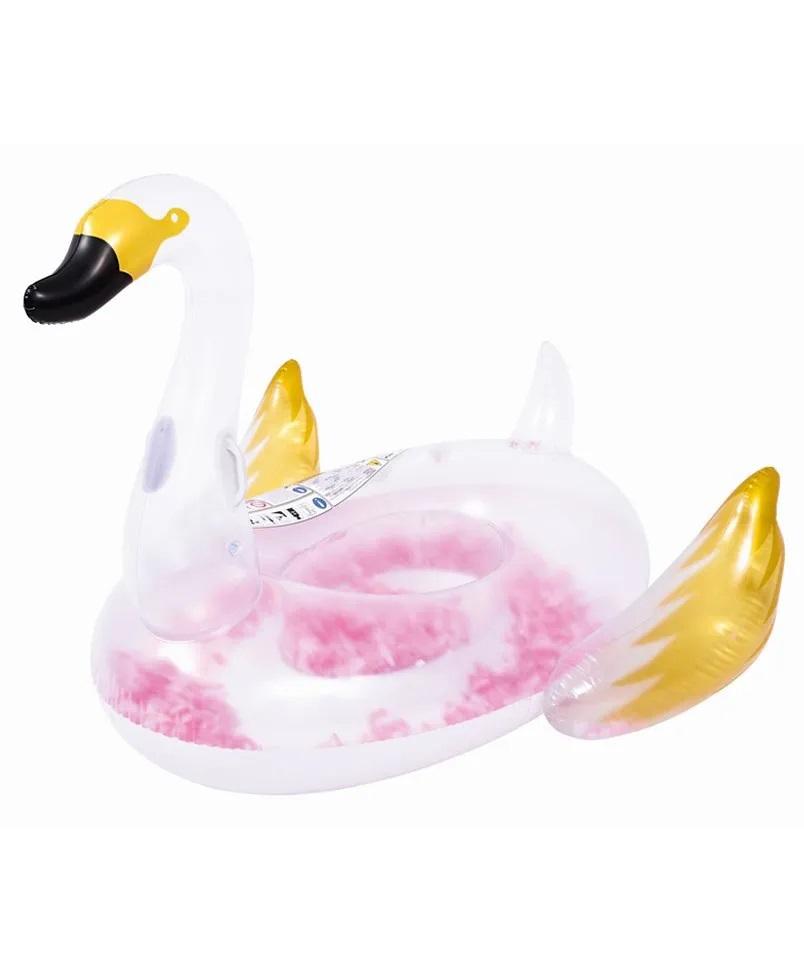 Sun Club Inflatable Giant Swan Float - White