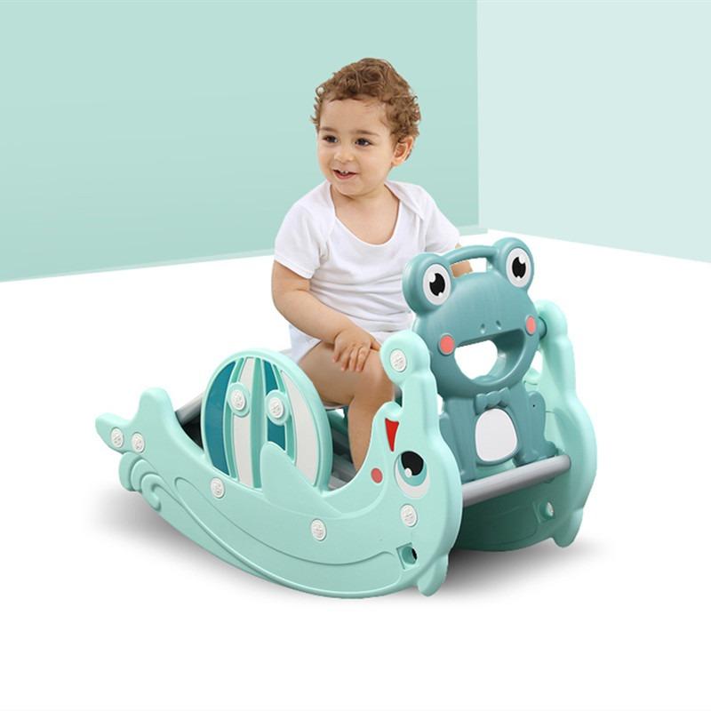 Gosport Frog Ride on And Slide - Green