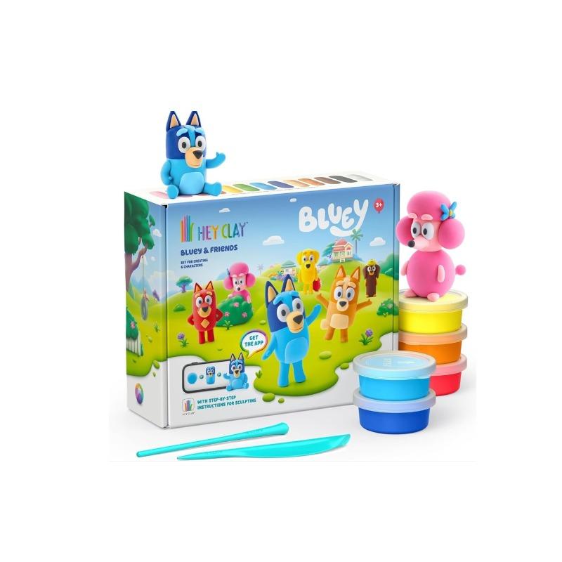 Hey Clay Bluey And Friends Colorful Modeling Air Dry Clay