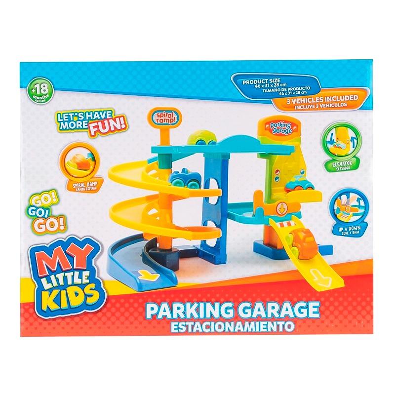 ماي ليتل كيدز - مجموعة لعب موقف السيارات 3 مركبات