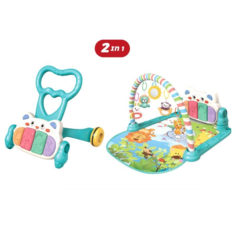 حصيرة اللعب والأنشطة للأطفال 2 في 1