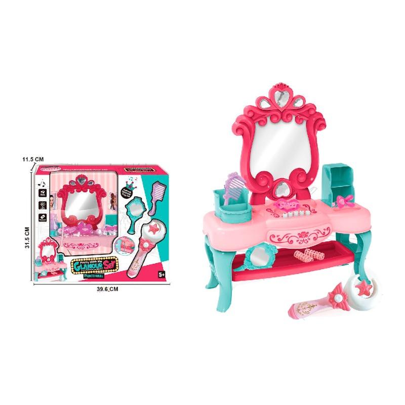 Dressing Table Glamour Set - Pink And Blue