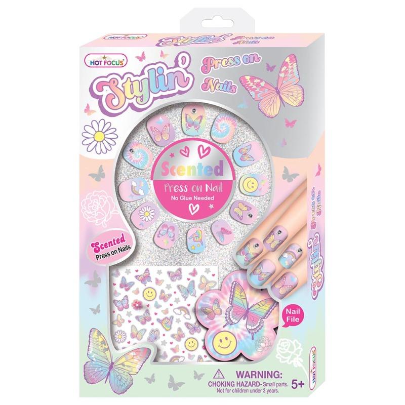 Hot Focus Stylin Press On Nails Butterfly