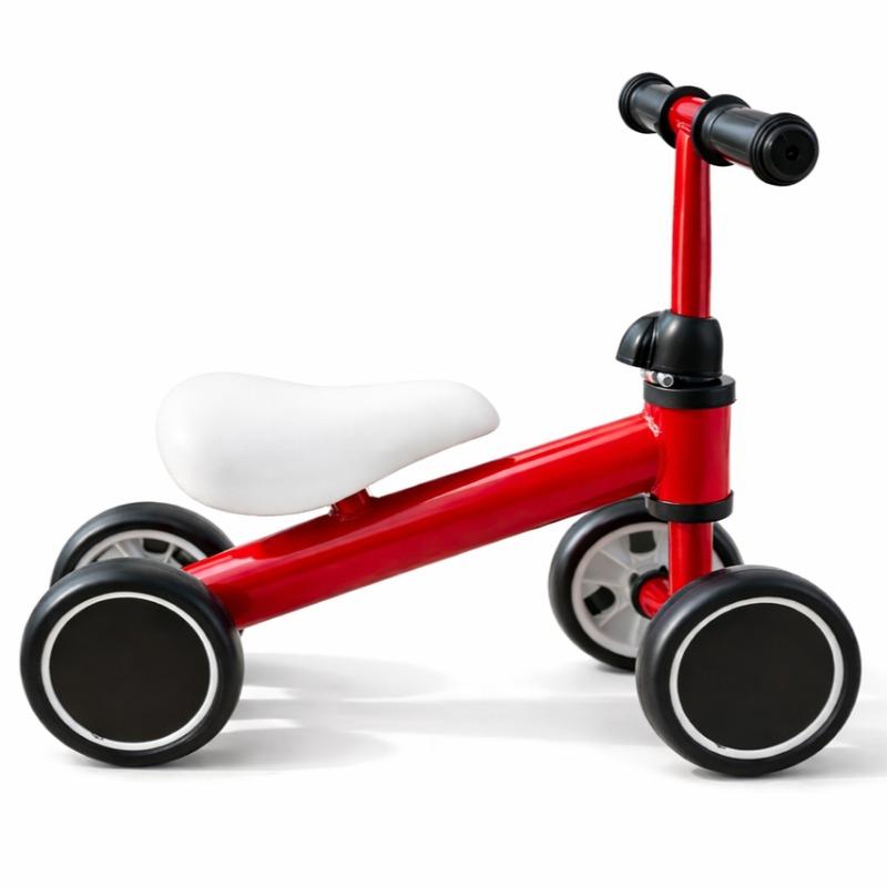 StarMarz Baby Balance Bike 4-Wheel - Red