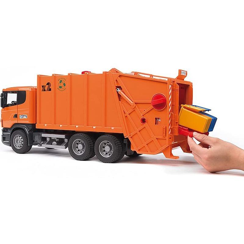 برودر - شاحنة تحميل النفايات سكانيا - برتقالي