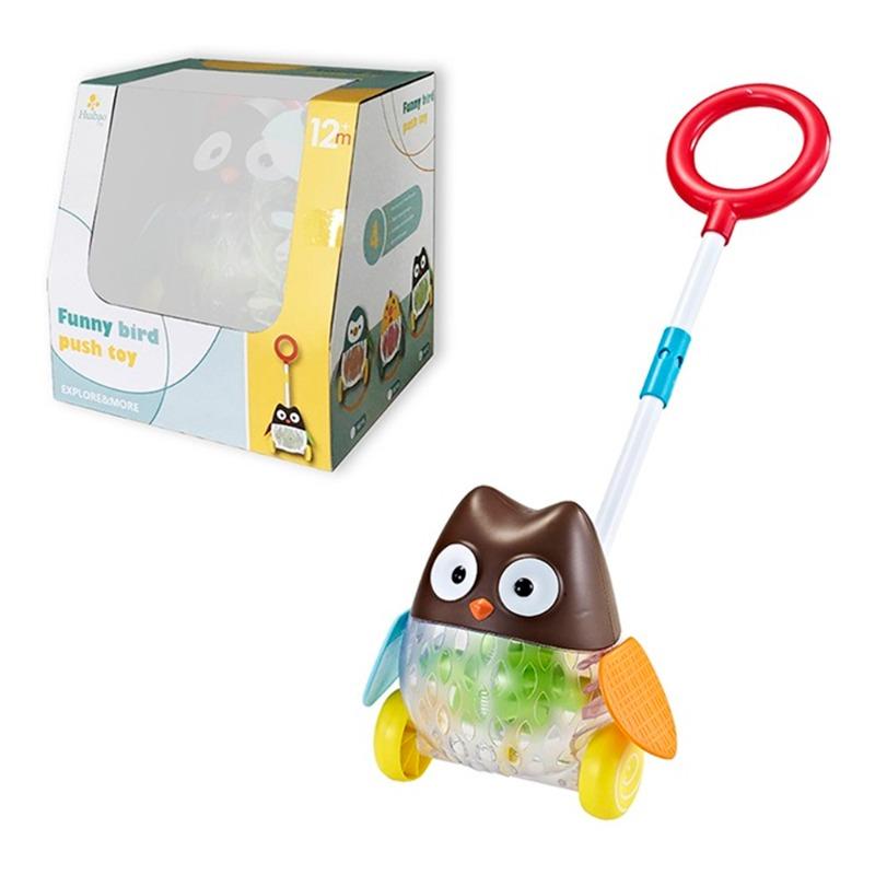 Explore & More Rolling Owl Push Toy