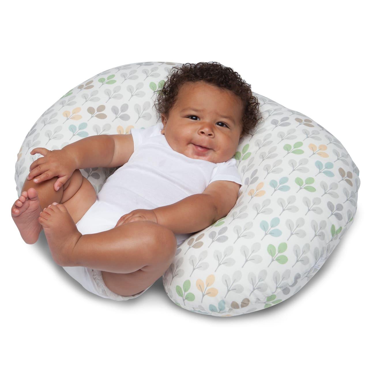 Chicco Boppy Cotton Slip Cover Silverleaf