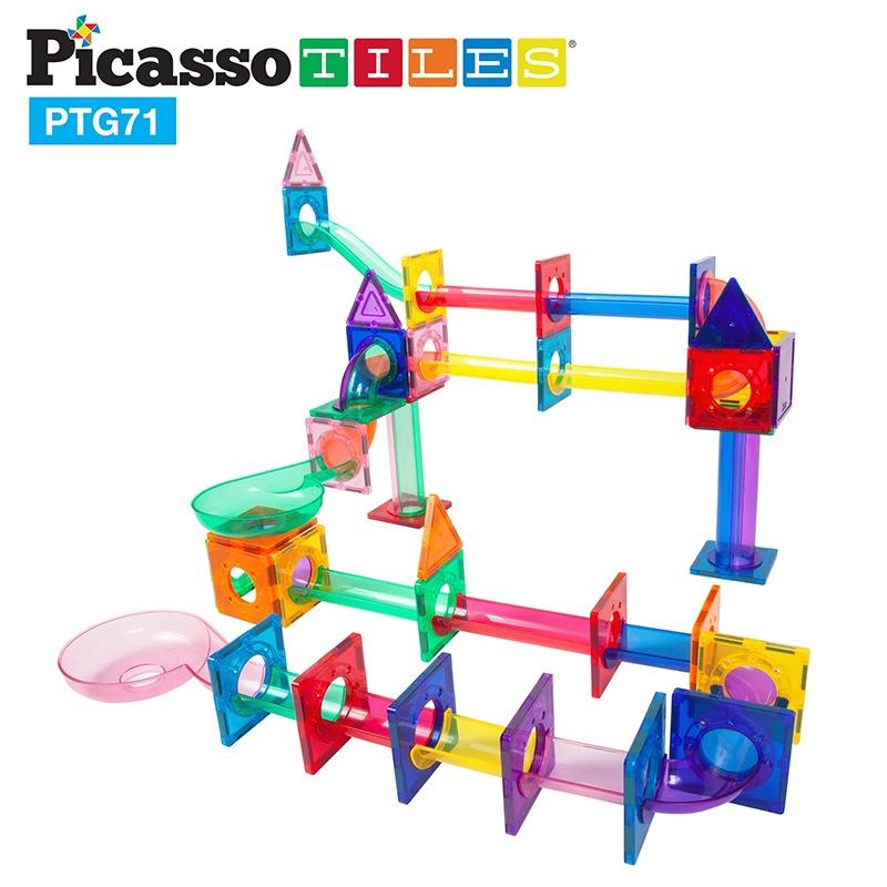 PicassoTiles Magnetic Building Set - 71 Piece