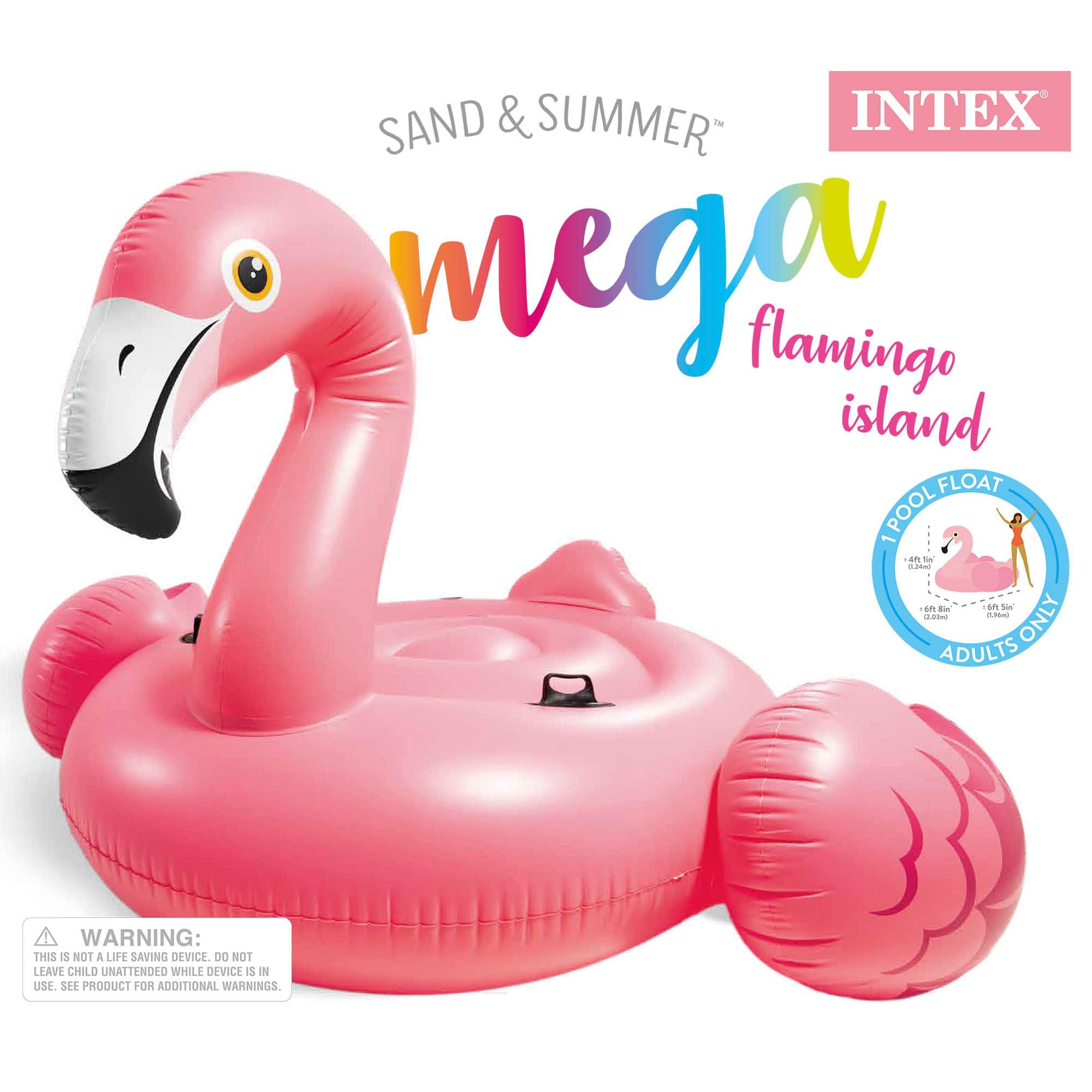 Intex Giant Inflatable  Mega Flamingo Island Ride On