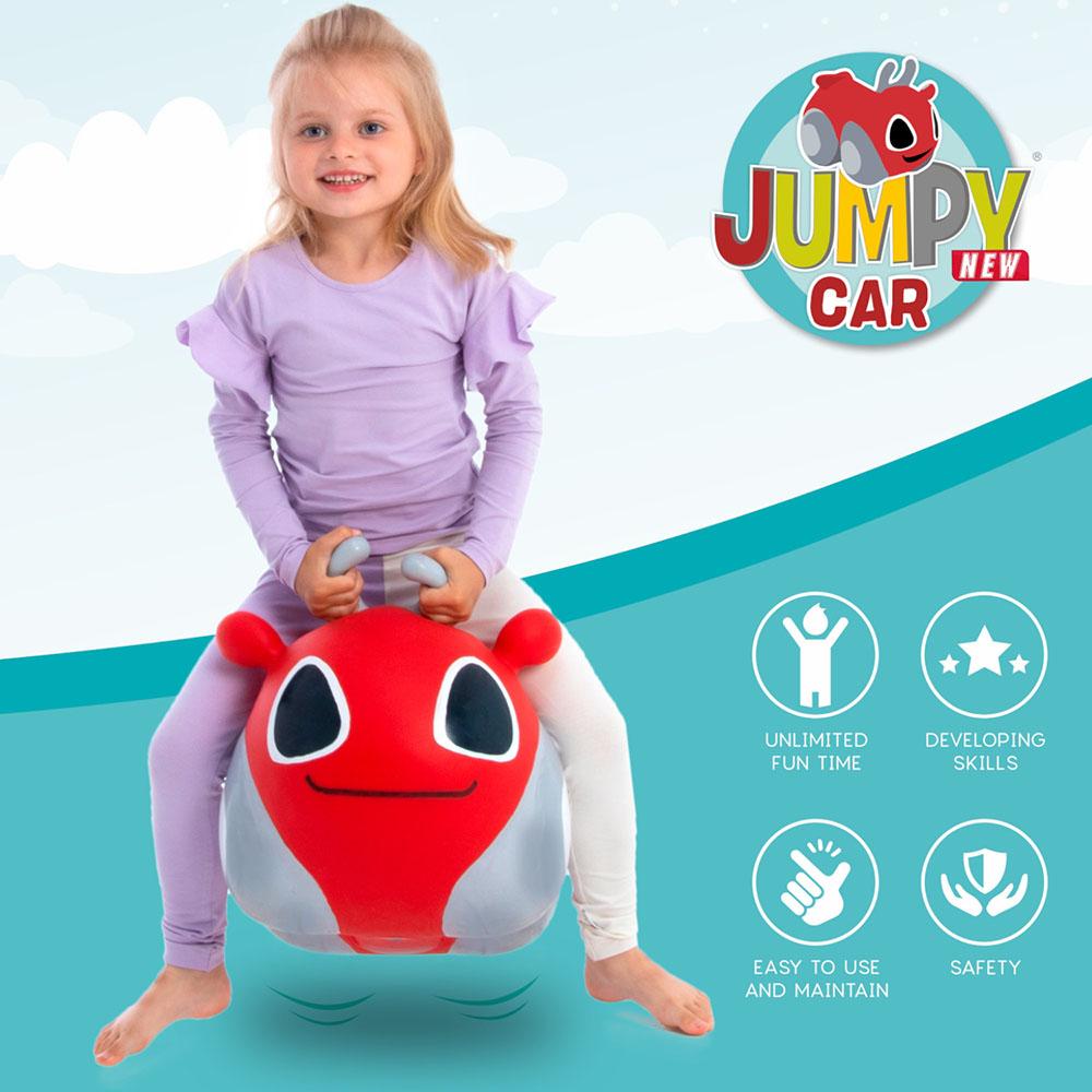 جيراردوس تويز - لعبة القفز القابلة للنفخ لون أحمر