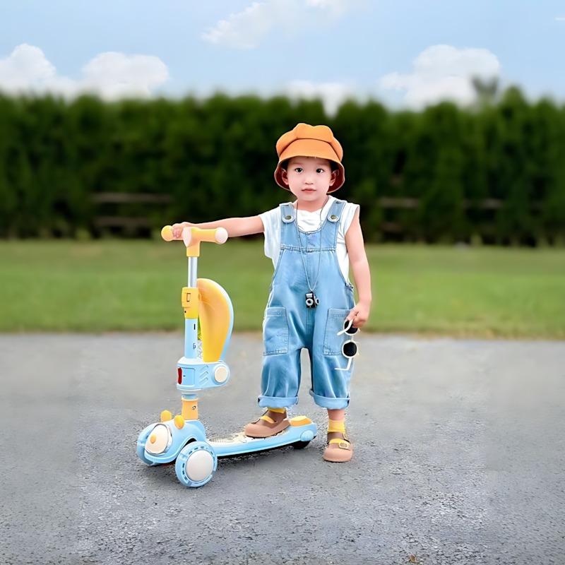 إتش إل بي بي - سكوتر الأطفال 2 في 1 لون أزرق