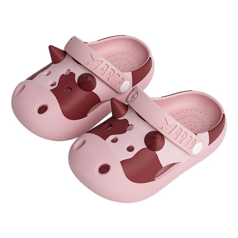 Cheerful Mario Cow Crocs Pink
