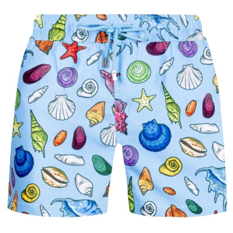 Seashell Kids Swimming Short Shell Blue