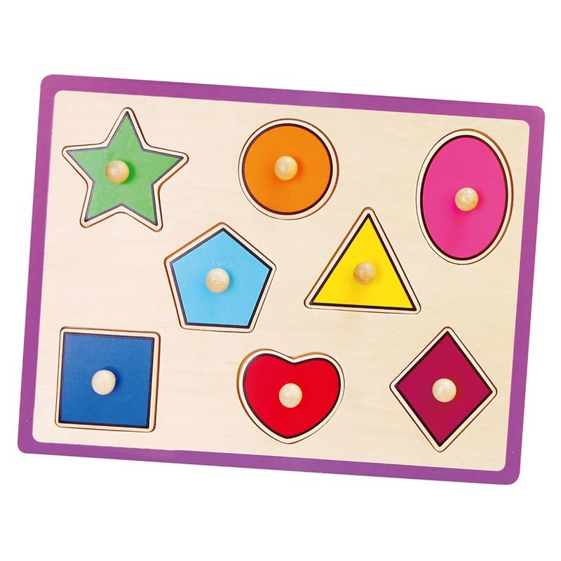 VIGA - Flat Puzzle Shapes 8 Pcs