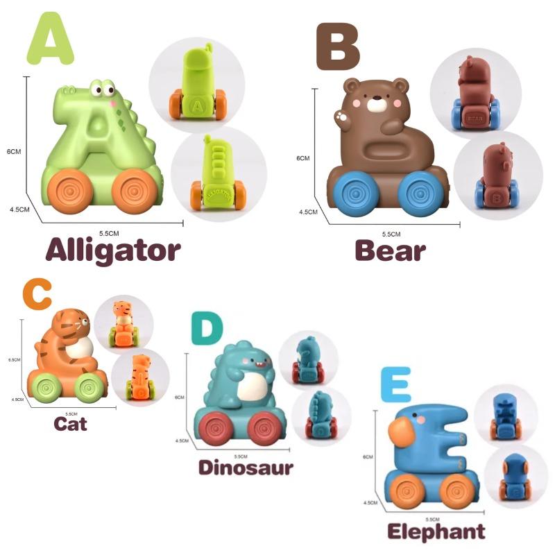 سيارات الحروف الأبجدية بحجم صغير من الفينيل