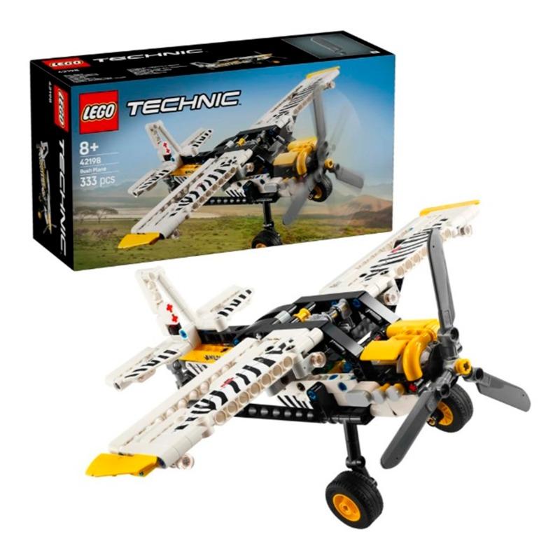 Lego Technic Bush Plane Aircraft Toy Vehicle Gift Set For Kids 42198