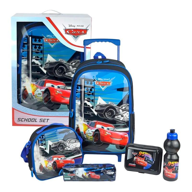 Simba 5 In 1 Trolley Bag Set - Disney Pixer Cars Full Speed