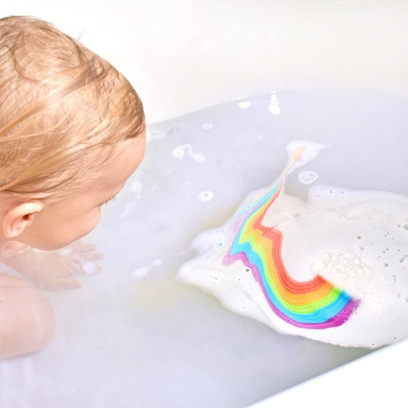 Zimpli Kids Baff Bomb White Cloud Rainbow Effect