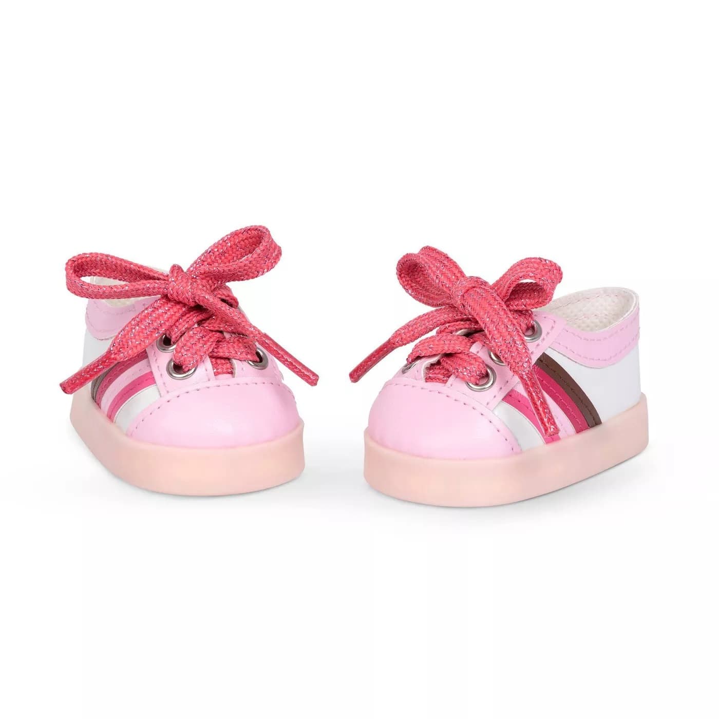 Our Generation - Light Up Pink And White Doll Shoes