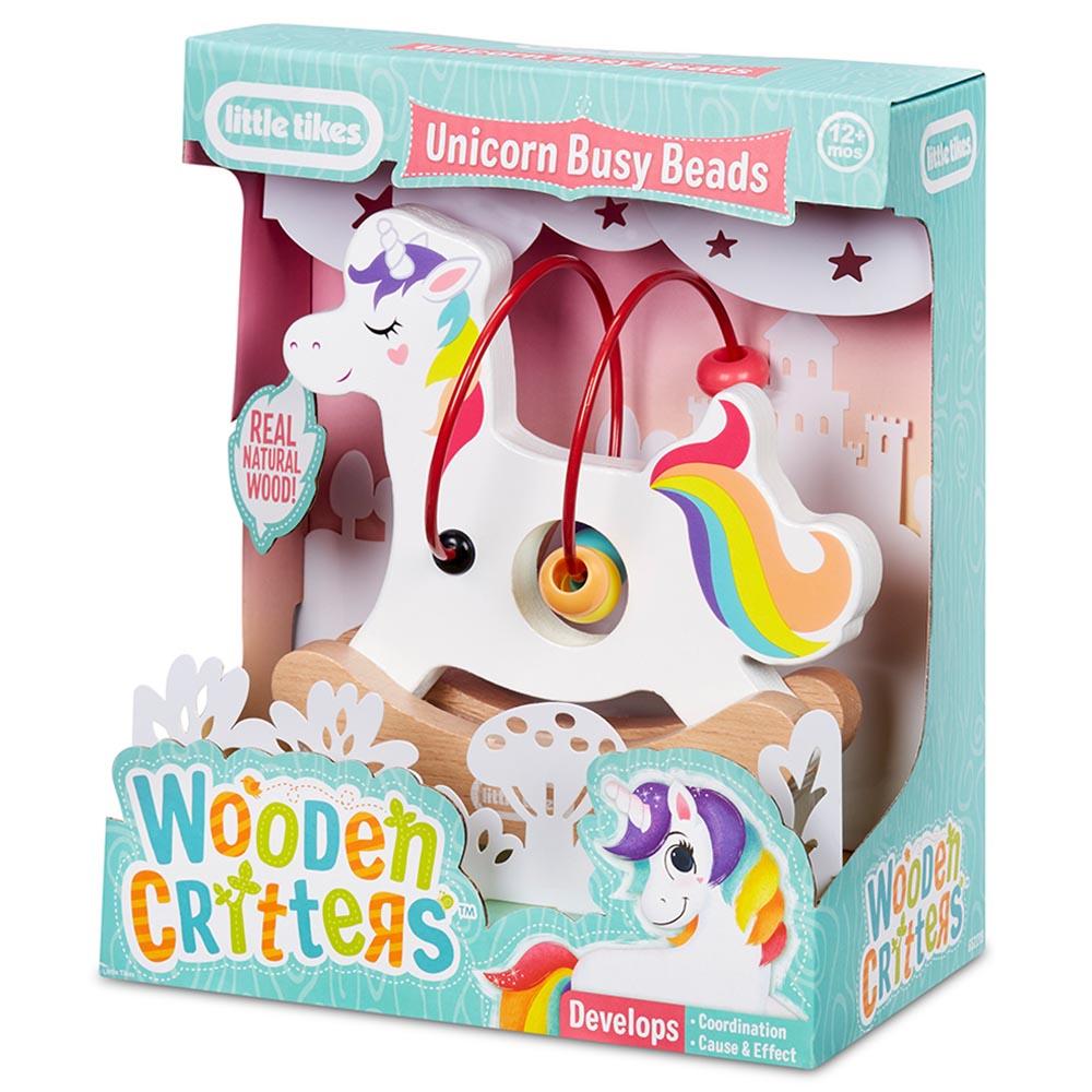 Little Tikes Wooden Critters Busy Beads - Unicorn