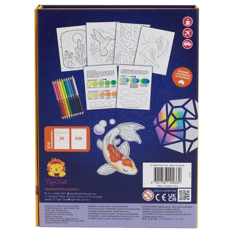 Tiger Tribe Pencil Art Blend And Shade