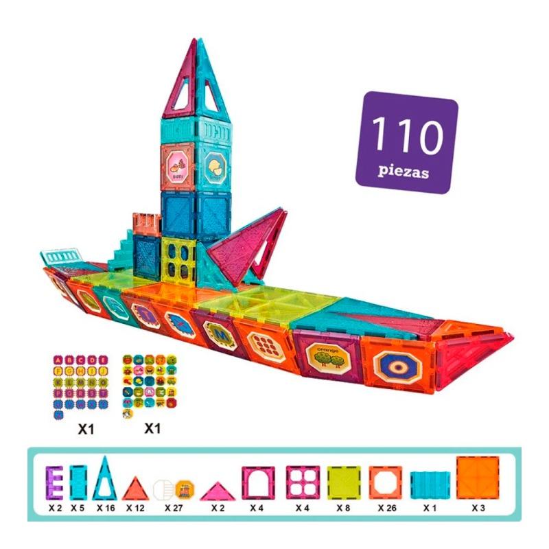 Shingo Magnetic Building Blocks 7.5cm- 110pcs