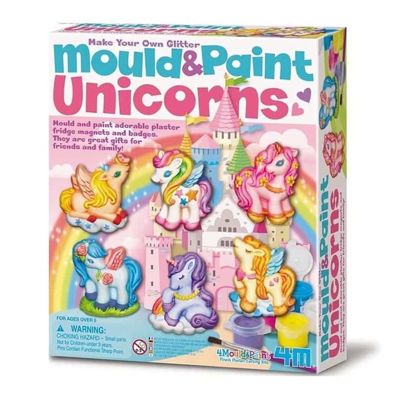 4m Craft Mould & Paint - Glitter Unicorns