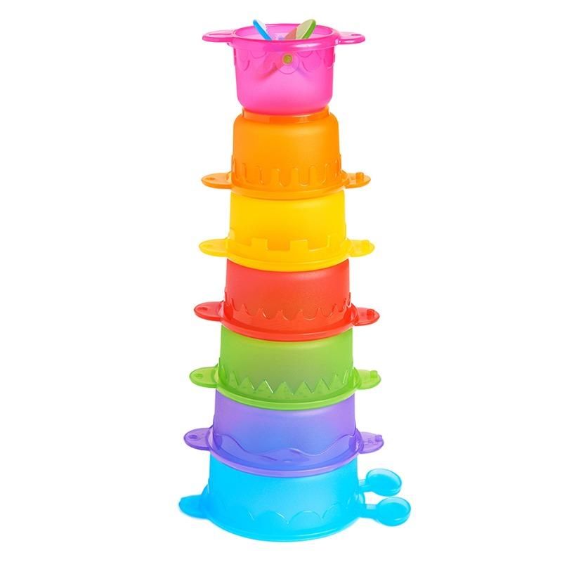 مانشكين أكواب اللعب للاستحمام يرقة لون أخضر