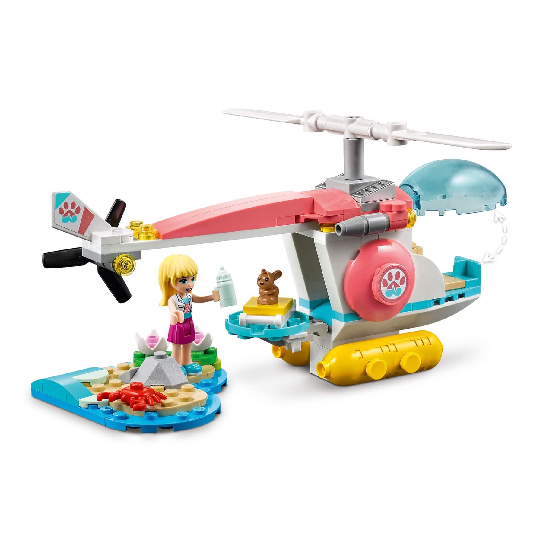 LEGO Friends Vet Clinic Rescue Helicopter - 249 Pieces