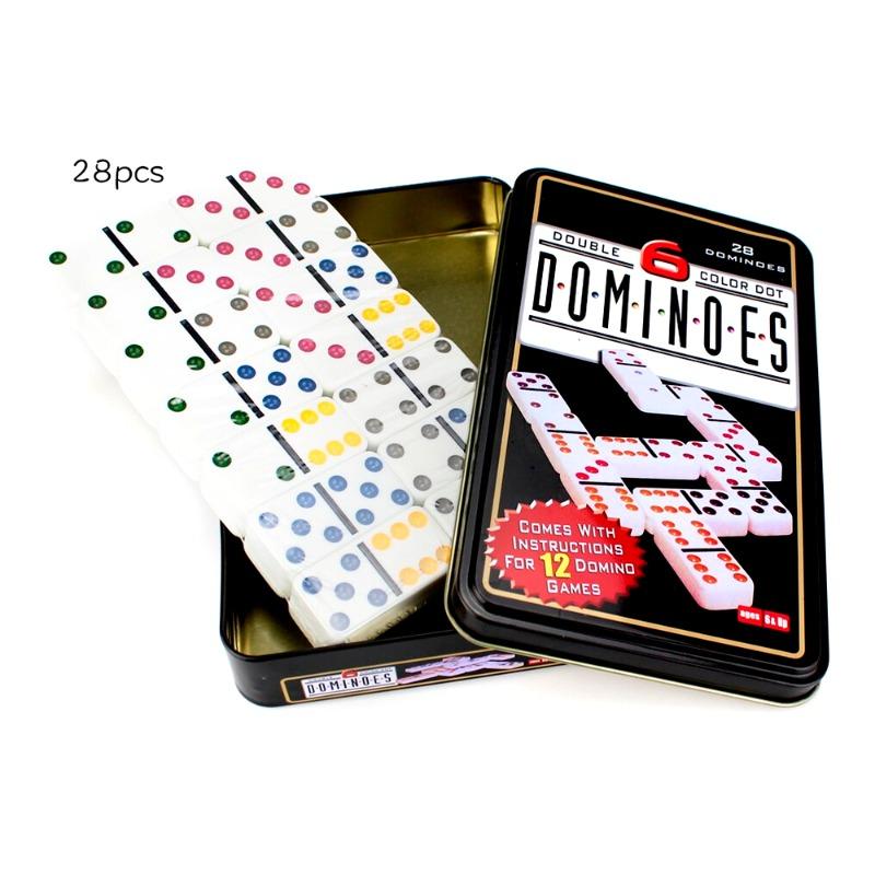 Double 6 Color Dot Dominoes