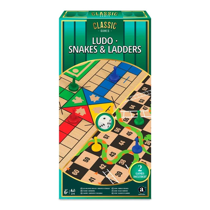 Merchant Ambassador Classic Games  2-in-1 Ludo, Snakes & Ladders